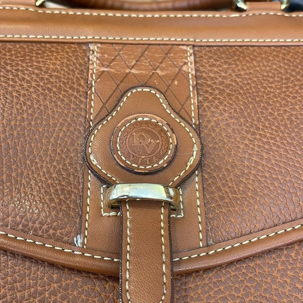 Vintage Dolce Vita leather briefcase